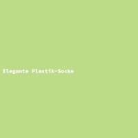 Elegante Plastik-Socke