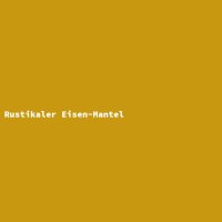 Rustikaler Eisen-Mantel