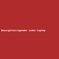 Besorgniserregender Leder-Laptop