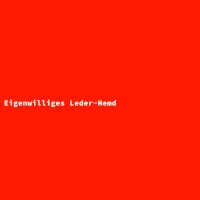 Eigenwilliges Leder-Hemd