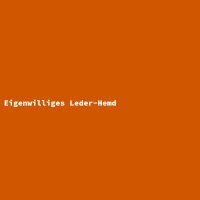 Eigenwilliges Leder-Hemd