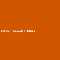 Weicher Baumwolle-Schirm