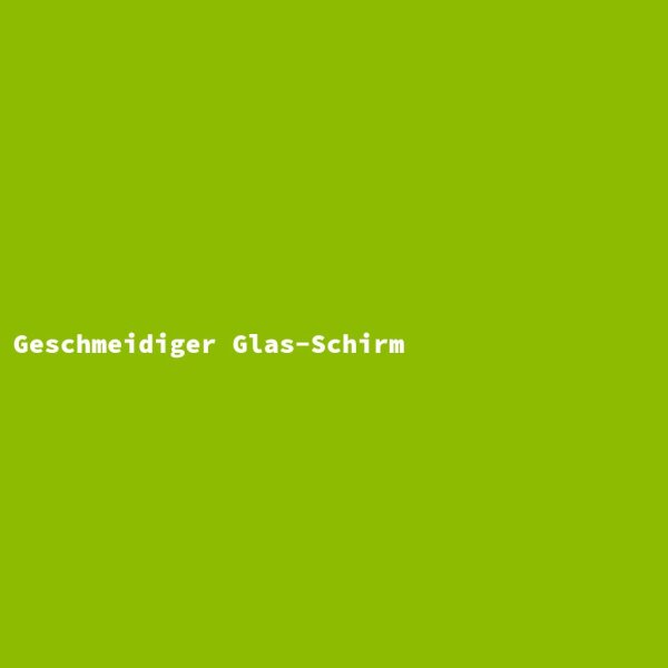 Geschmeidiger Glas-Schirm