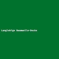 Langlebige Baumwolle-Decke