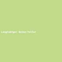 Langlebiger Beton-Teller